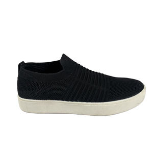 Dunes Casper Black Knit Slip On Sneakers Womens Size 9 M Memory Foam Comfort